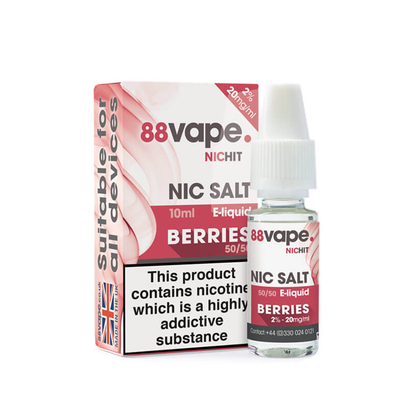 88Vape Nic Hit Berries Nic Salt 10ml E-Liquid- 20mg