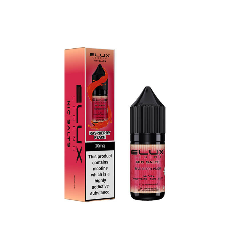 Elux Legend Raspberry Peach Nic Salt E-Liquid 10ml