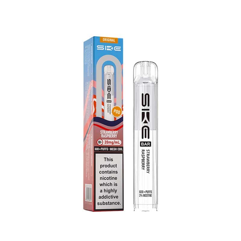 SKE Bar Strawberry Raspberry Prefilled Vape Pod