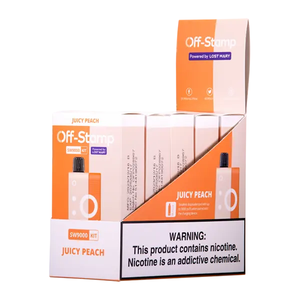 BUY 1 GET 1 FREE Juicy Peach OFF STAMP SW9000 Kit | Vape Amazon India Off Stamp