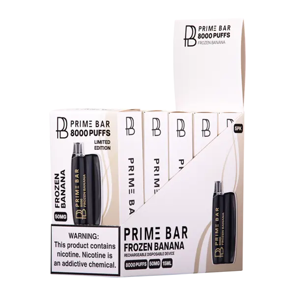 BUY 1 GET 1 FREE Frozen Banana Prime Bar 8000 | Vape Amazon India Prime Bar