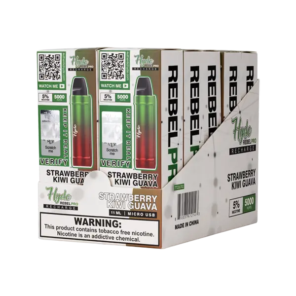 BUY 1 GET 1 FREE Strawberry Kiwi Guava Hyde Rebel Pro | Vape Amazon India Hyde Disposables