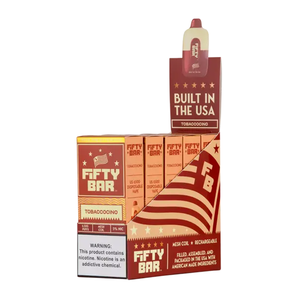 BUY 1 GET 1 FREE Tobaccocino Fifty Bar | Vape Amazon India Beard Vape Co