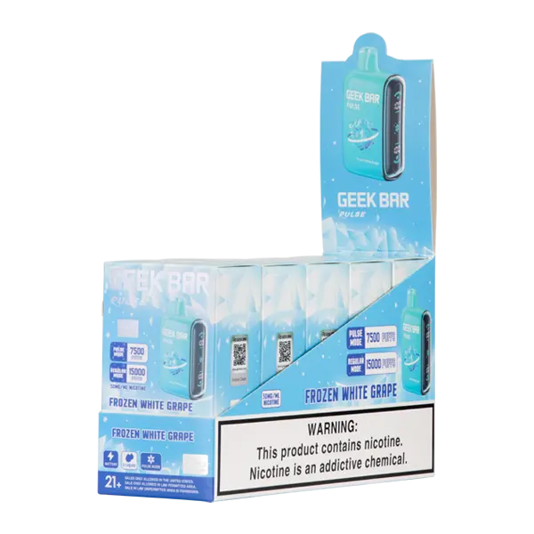 BUY 1 GET 1 FREE Frozen White Grape Geek Bar Pulse (Frozen Edition) | Vape Amazon India Geek Vape