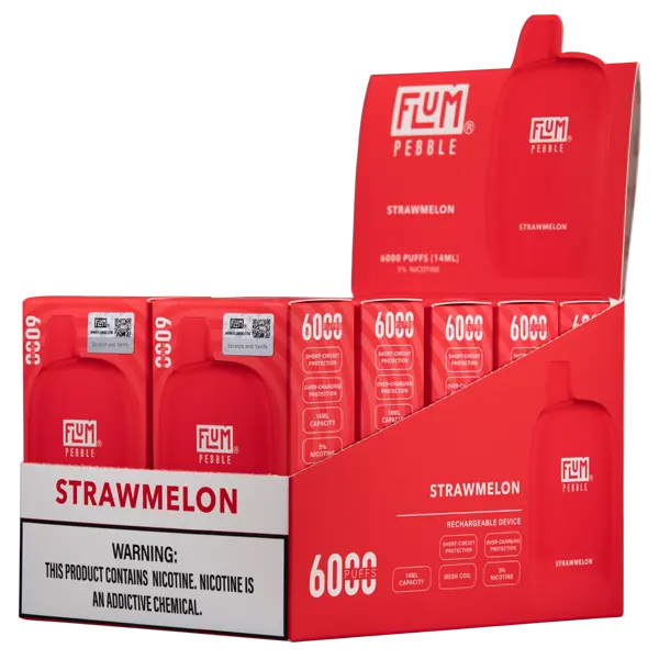 BUY 1 GET 1 FREE Strawmelon FLUM Pebble | Vape Amazon India Flum