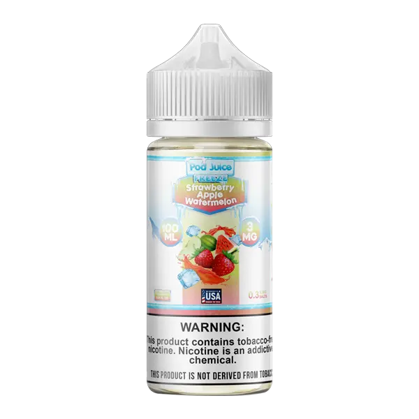 BUY 1 GET 1 FREE Strawberry Apple Watermelon Freeze Pod Juice 100ml | Vape Amazon India