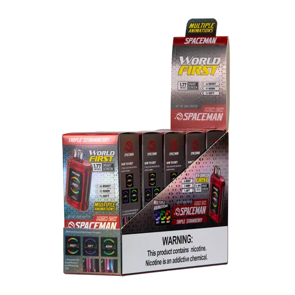 BUY 1 GET 1 FREE Triple Strawberry Spaceman Prism 20K | Vape Amazon India Spaceman