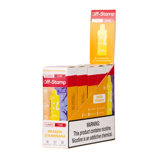 BUY 1 GET 1 FREE Dragon Strawnana Off Stamp Classic Cube Pod | Vape Amazon India Off Stamp