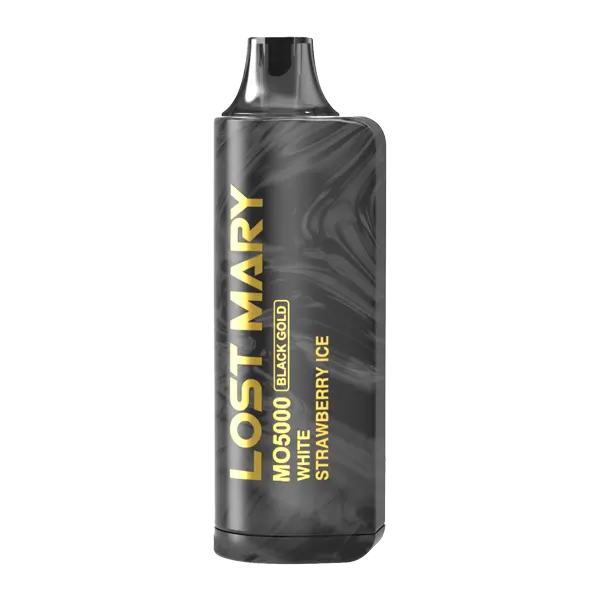 BUY 1 GET 1 FREE White Strawberry Ice Lost Mary MO5000 Black Gold Edition | Vape Delhi