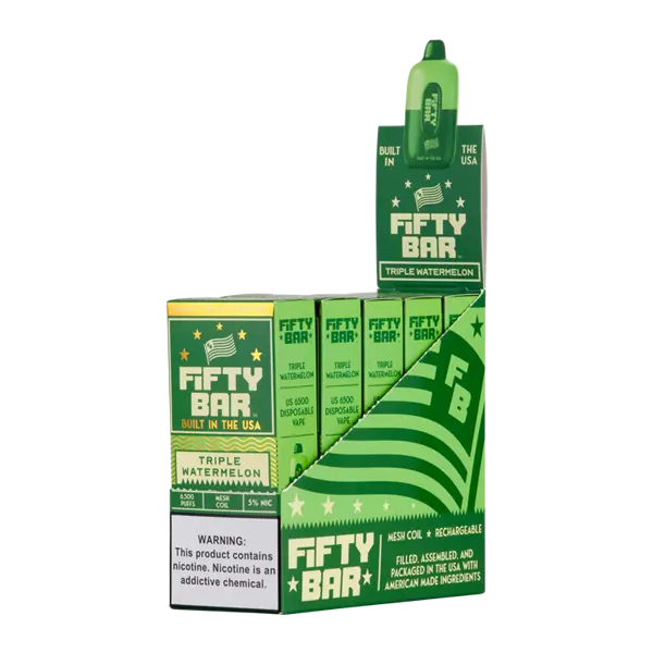 BUY 1 GET 1 FREE Triple Watermelon Fifty Bar | Vape Amazon India Beard Vape Co
