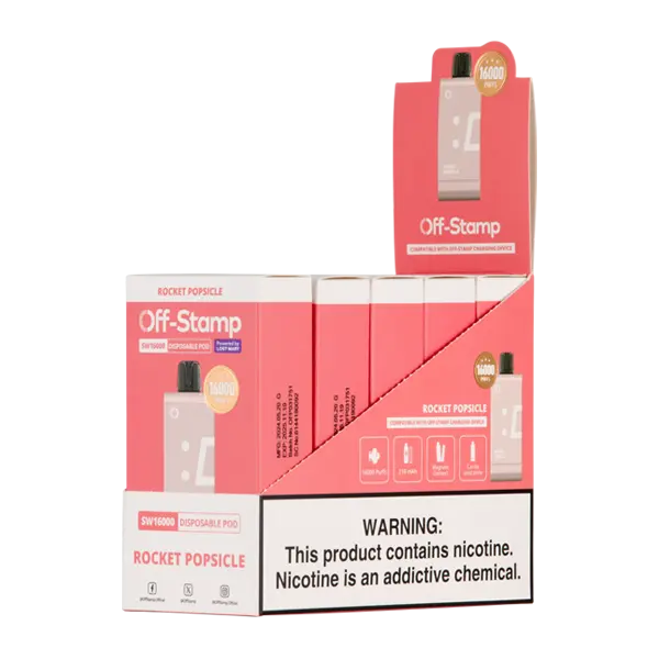 BUY 1 GET 1 FREE Rocket Pop OFF STAMP SW16000 Disposable | Vape Amazon India Off Stamp