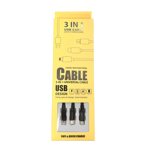 BUY 1 GET 1 FREE 3-in-1 USB Cable |Vape Delhi -Vape Delhi