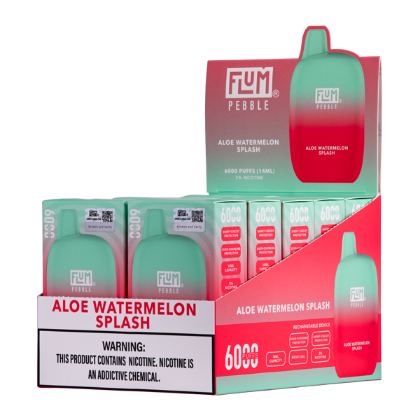 BUY 1 GET 1 FREE Aloe Watermelon Splash FLUM Pebble |Vape Delhi -Vape Delhi