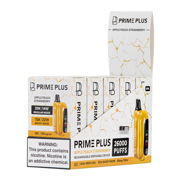 BUY 1 GET 1 FREE Apple Peach Strawberry Prime Plus 26000 |Vape Delhi
