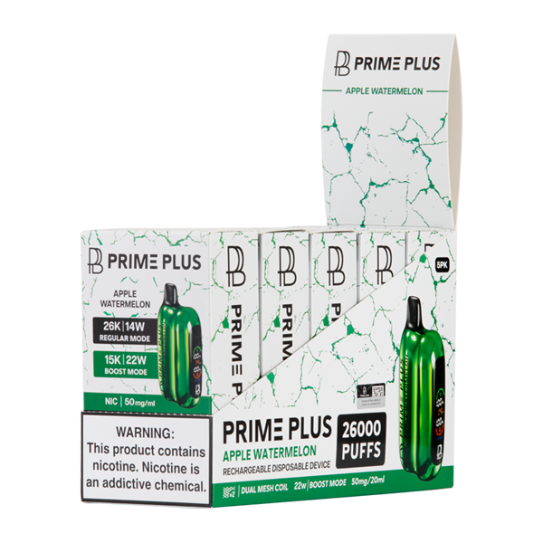 BUY 1 GET 1 FREE Apple Watermelon Prime Plus 26000 |Vape Delhi