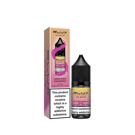 Elux Legend Lemon Peach Passionfruit Nic Salt E-Liquid 10ml