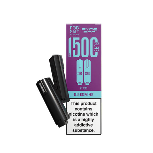 Pyne Pod 2in1 Blue Raspberry Prefilled Vape Pods - Pod Salt Edition